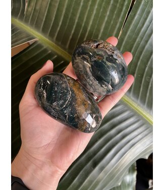 Ocean Jasper Palm Stone, Size Jumbo-Plus [225-249gr]