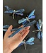 Blue Aura Kyanite Dragonfly, Silver