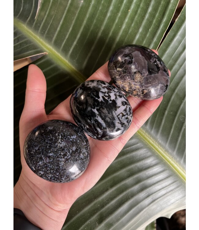 Gabbro Palm Stone, Size Medium [100-124gr]