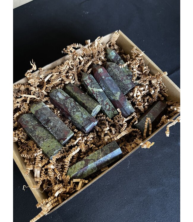 Dragon Blood Jasper Points 1KG bulk lot