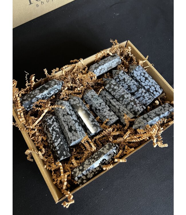 Snowflake Obsidian Points 1KG bulk lot