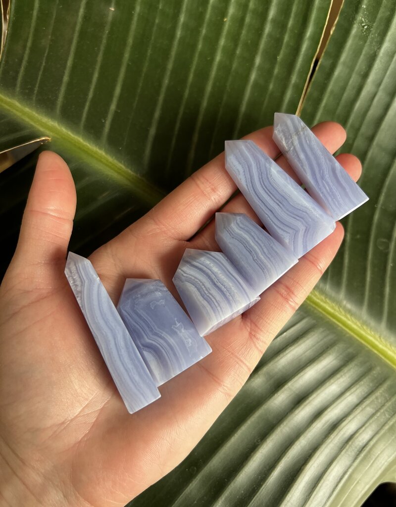 Blue Lace Agate Point, Size X-Small [1-24gr]