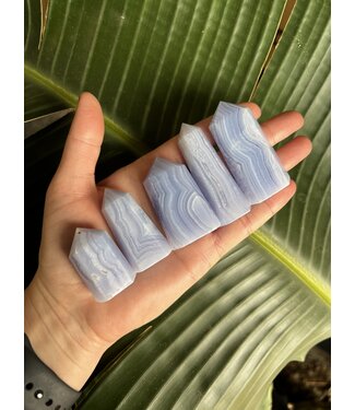 Blue Lace Agate Point, Size Small [25-49gr]