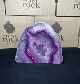 Pink Agate Geode Cut Base #4, 2602gr