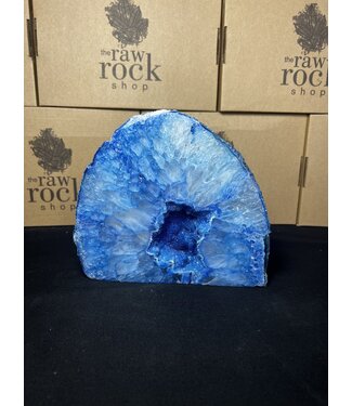 Blue Agate Geode Cut Base #4, 4362gr