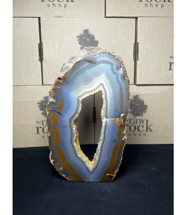 Natural Agate Geode Cut Base #6, 2108gr