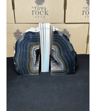 Natural Agate Bookend #6, 3402gr