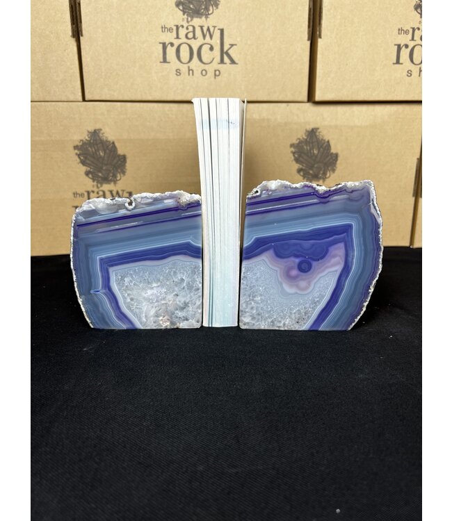 Purple Agate Bookend #8, 1634gr