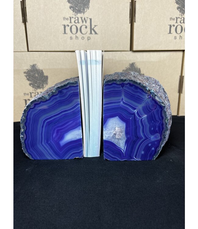 Purple Agate Bookend #12, 3096gr