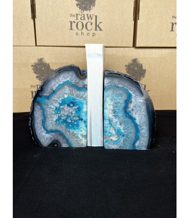 Teal Agate Bookend #7, 2764gr