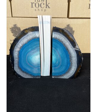Teal Agate Bookend #12, 3494gr