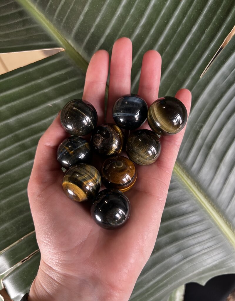 Mini Blue Tiger Eye Sphere, 2.5-3cm