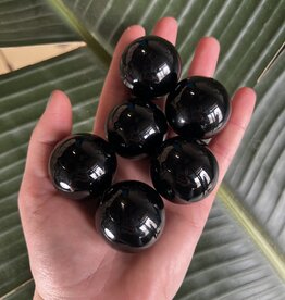 Black Obsidian Sphere, 30-34mm