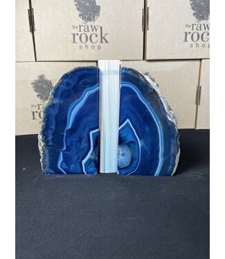Blue Agate Bookend #10, 2126gr