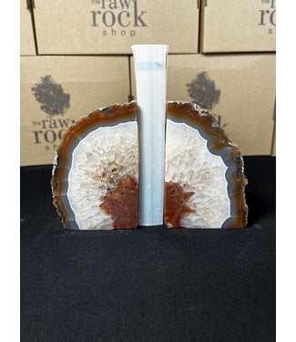 Natural Agate Bookend #13, 1594gr