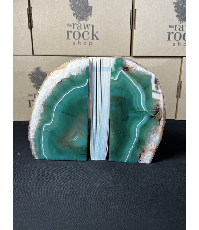 Green Agate Bookend #1, 3216gr
