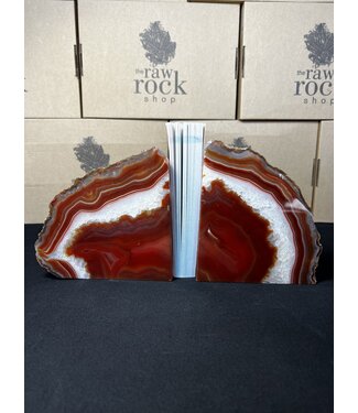 Red Agate Bookend #4, 3296gr