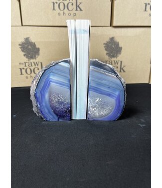 Purple Agate Bookend #21, 1390gr