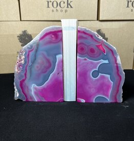 Pink Agate Bookend #9, 1498gr