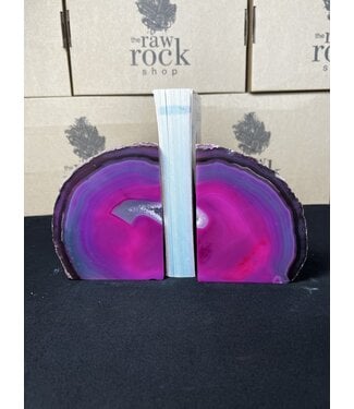 Pink Agate Bookend #11, 1800gr