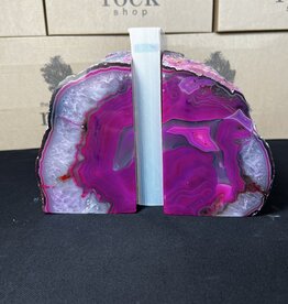 Pink Agate Bookend #13, 3676gr