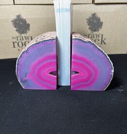 Pink Agate Bookend #14, 2952gr