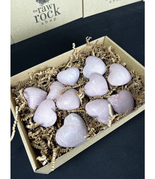 Pink Opal Heart 1KG bulk lot