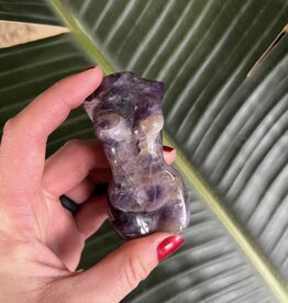 Chevron Amethyst Goddess Body #2, 138gr