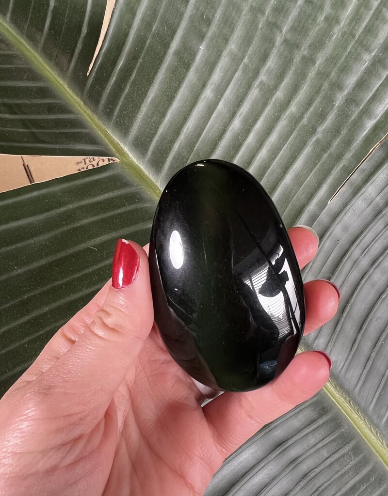 Rainbow Obsidian Palm Stone, Size Medium [100-124gr]