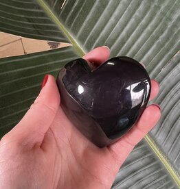 Rainbow Obsidian Heart Stone, Size XX-Large [175-199gr]