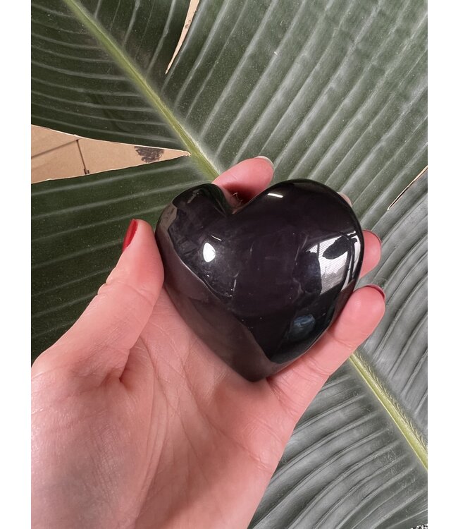 Rainbow Obsidian Heart Stone, Size XX-Large [175-199gr]