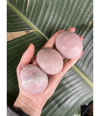 Pink Opal Palm Stone, Size Medium [100-124gr]