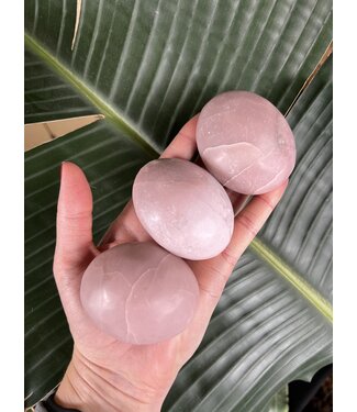 Pink Opal Palm Stone, Size Large [125-149gr]