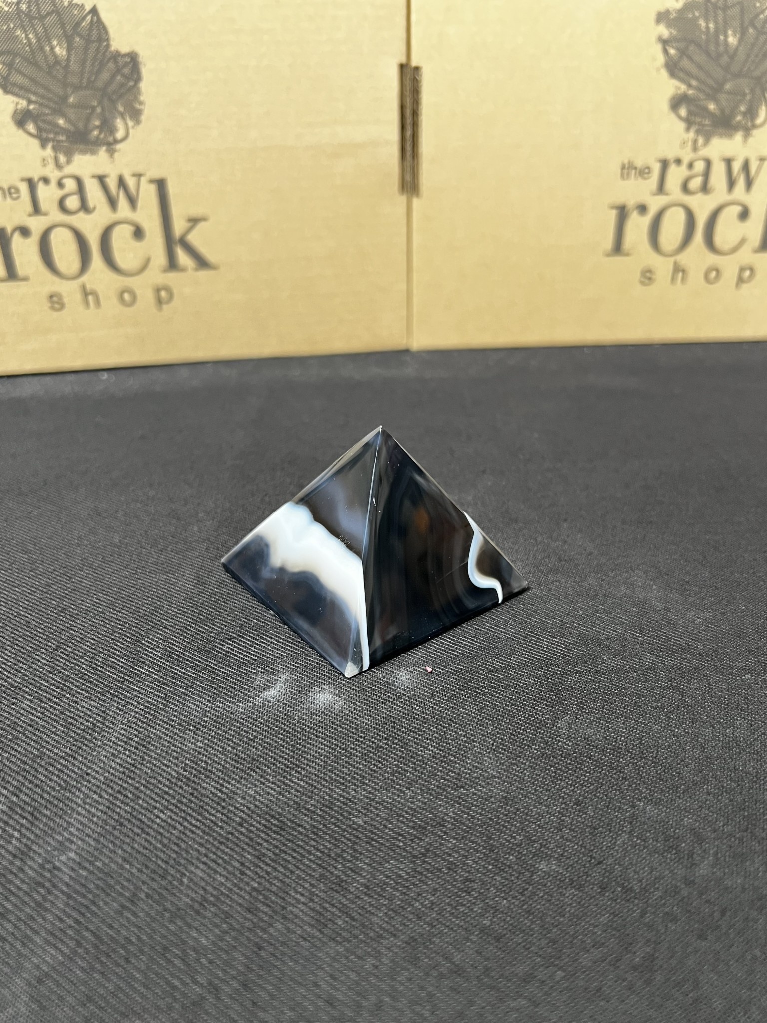 Black 2024 agate pyramid