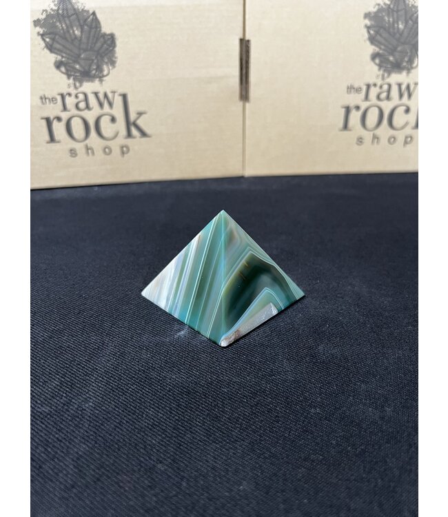 Green Agate Pyramid #5, 160gr