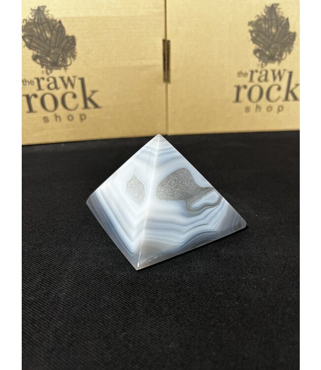 Natural Agate Pyramid #9, 490gr
