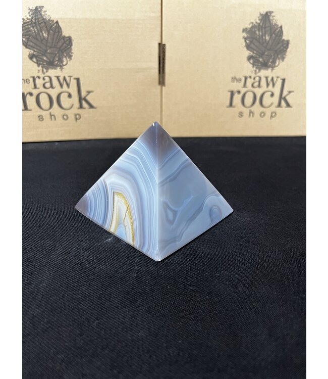 Natural Agate Pyramid #10, 546gr