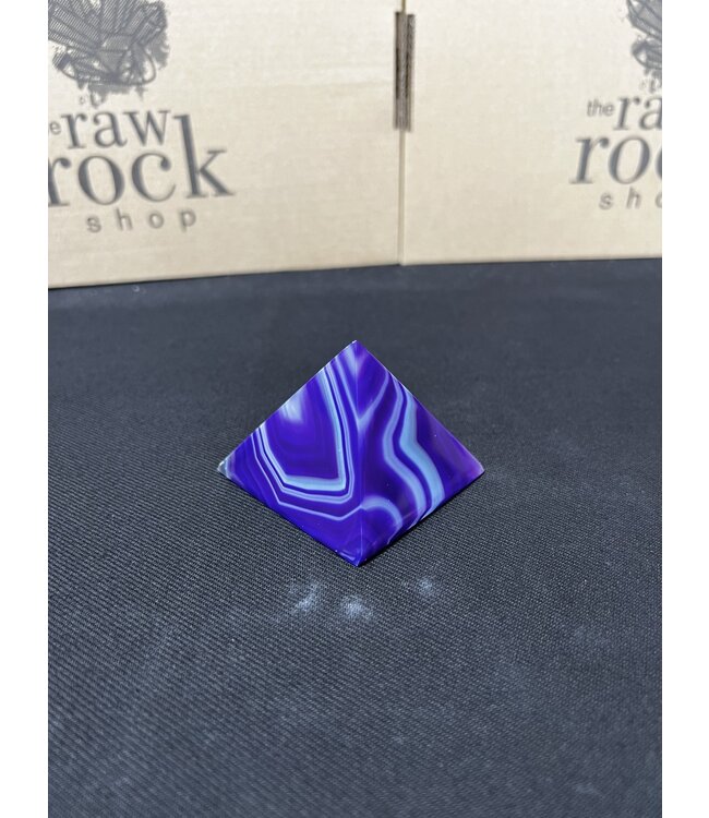 Purple Agate Pyramid #5, 134gr