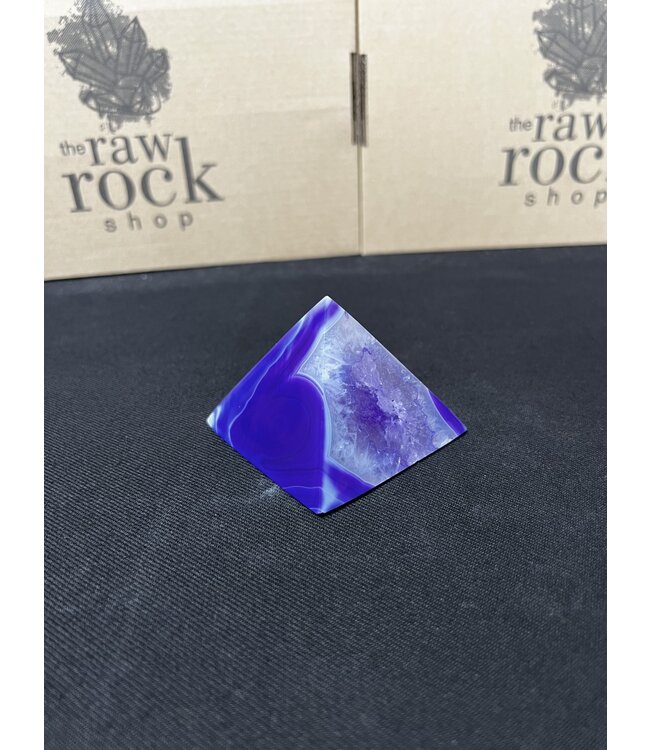Purple Agate Pyramid #7, 216gr