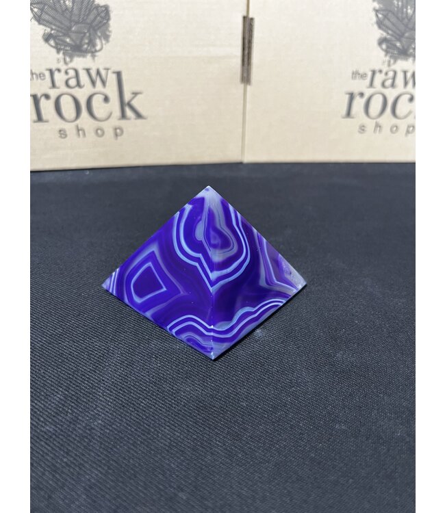 Purple Agate Pyramid #8, 296gr