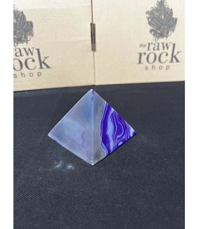Purple Agate Pyramid #10, 322gr