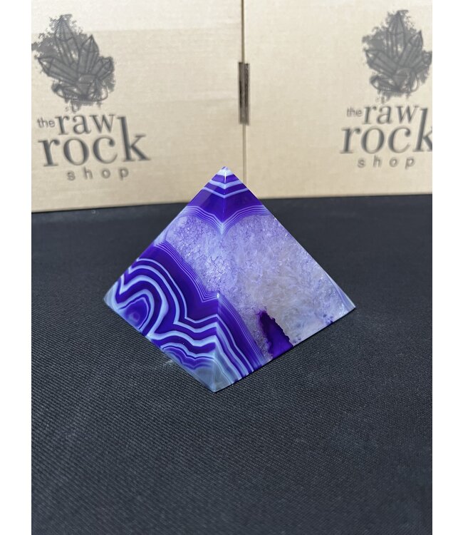 Purple Agate Pyramid #12, 706gr