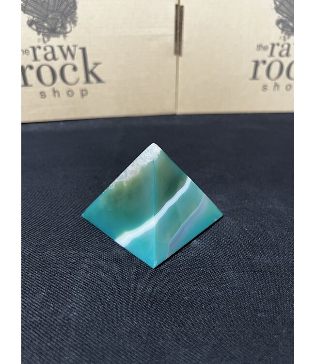 Green Agate Pyramid #12, 198gr