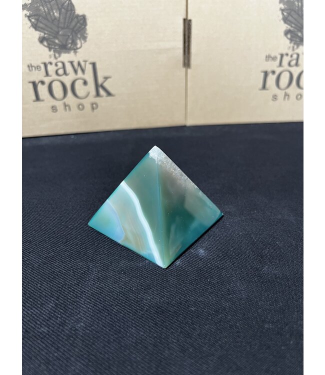 Green Agate Pyramid #12, 198gr