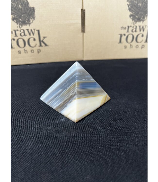 Natural Agate Pyramid #5, 322gr