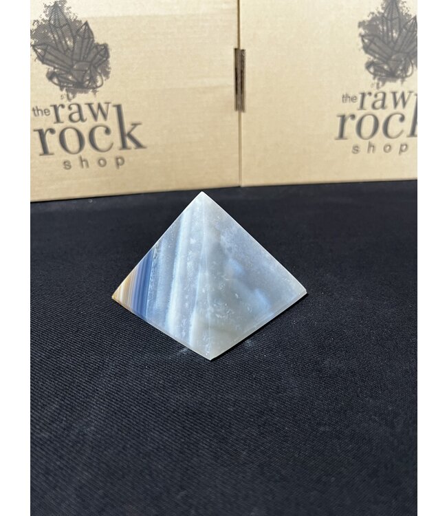 Natural Agate Pyramid #5, 322gr