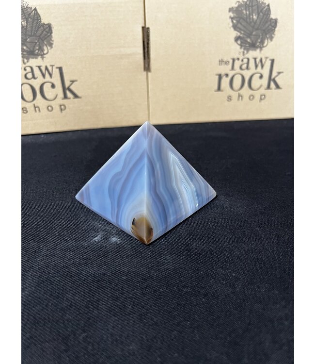 Natural Agate Pyramid #7, 374gr