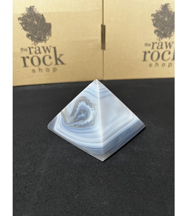 Natural Agate Pyramid #9, 490gr