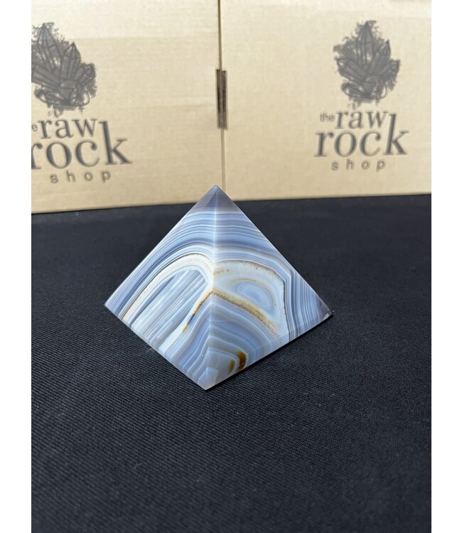 Natural Agate Pyramid #10, 546gr