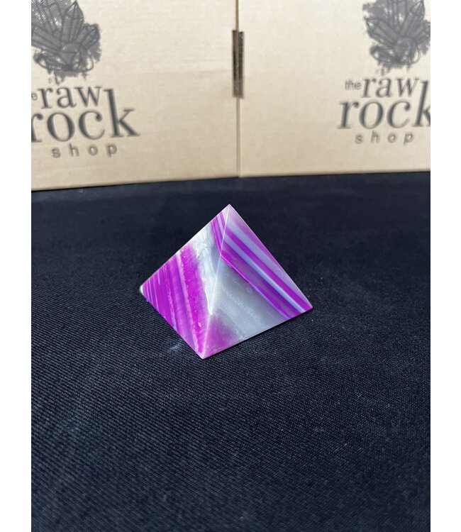 Pink Agate Pyramid #7, 184gr